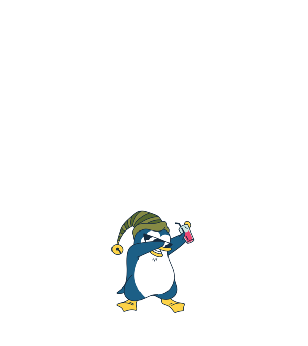 Pinguin DAB model albastru închis pe tricou