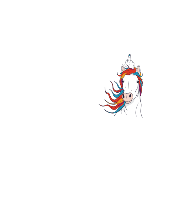 Unicorn Fuck Off model galben neon pe tricou