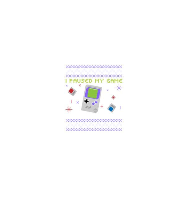 I paused my game to be here - Gamer pulovăr urât model negru pe tricou