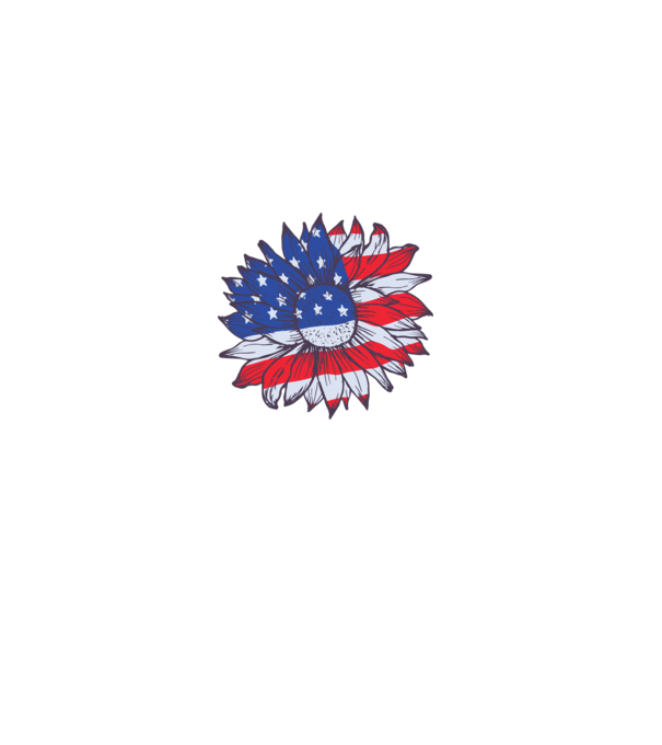 Floarea-soarelui americană Usa Sunflower model alb pe tricou