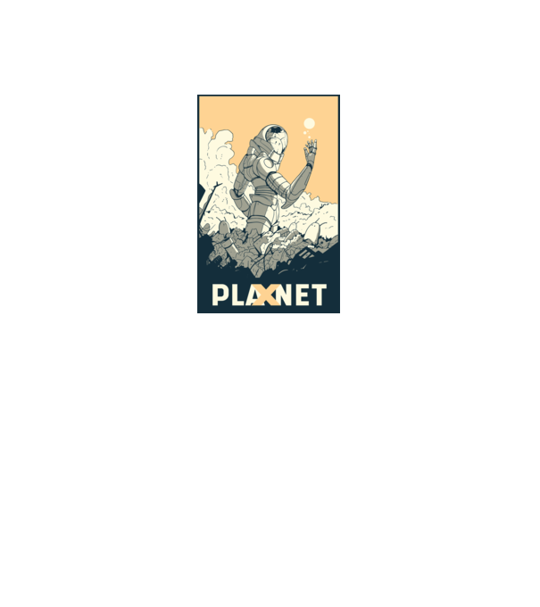 Planet X model gri pe tricou