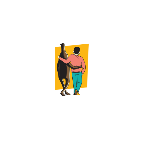 Amici de pahar model gri pe tricou