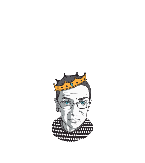 Ruth Bader Ginsburg model nisipiu pe tricou