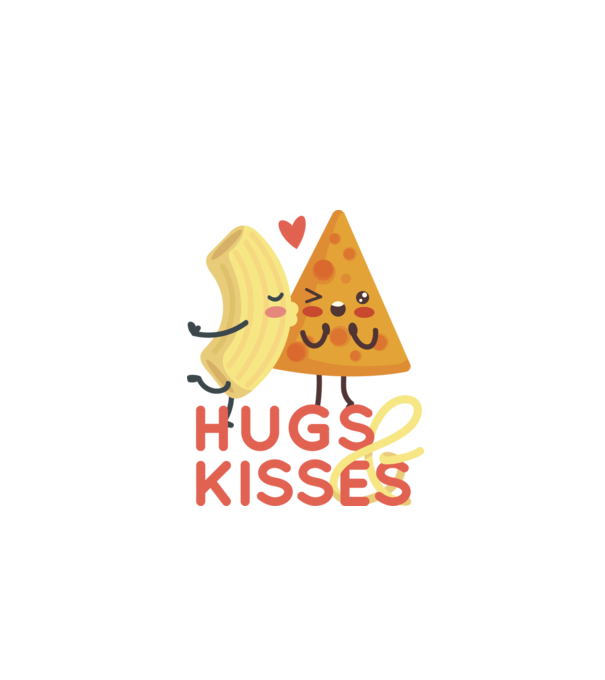 'Hawaii pizza dragoste tricou drăguț Valentine''s Day' model albastru închis pe tricou