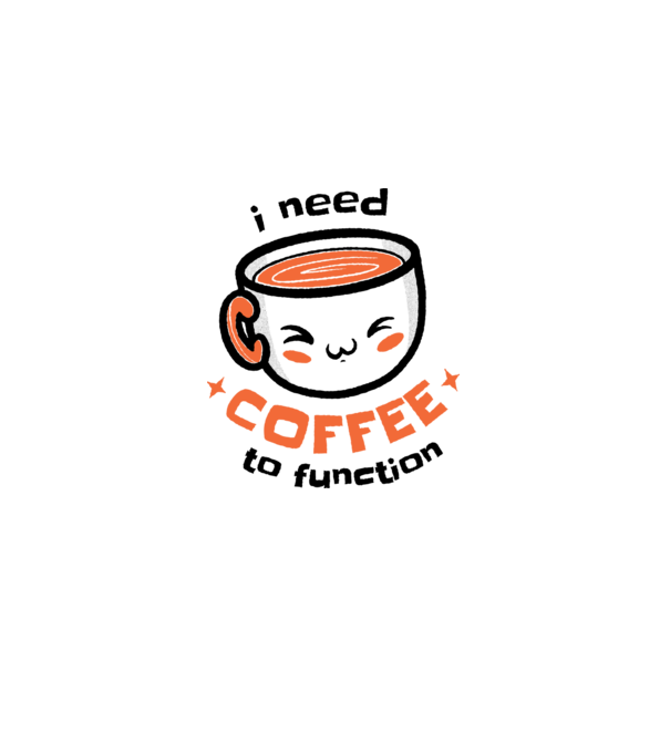 Am nevoie de cafea model alb pe tricou
