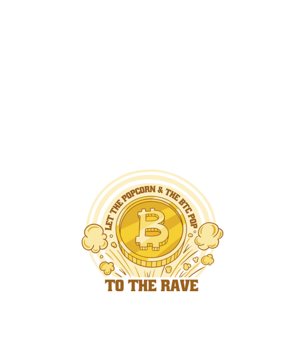 Bitcoin to the Rave model negru pe tricou