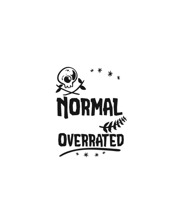 Being Normal is Vastly Overrated model verde de măr pe tricou