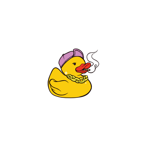 rățușcă de cauciuc Smoker model gri pe tricou