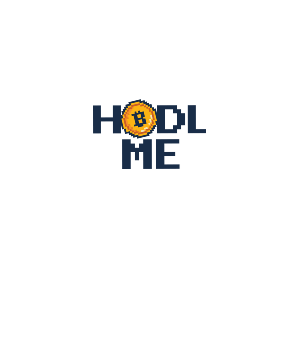 Hodl Me Bitcoin model alb pe tricou