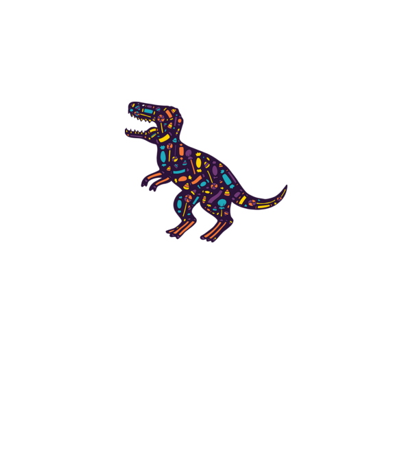 Dino bomboane model gri pe tricou