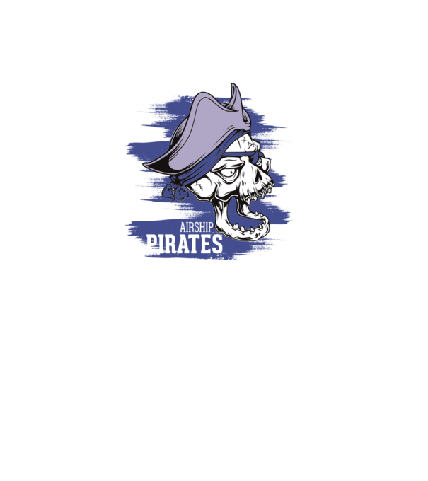 Airship Pirates 2 - Pirat model turcoaz pe tricou