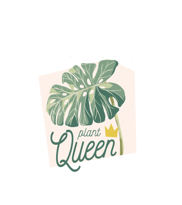 Plant Queen model alb pe tricou