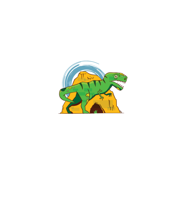 Dinozaur T-rex model negru pe tricou