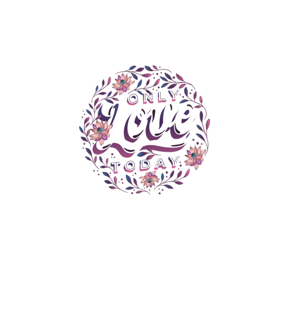'Only Love Today tricou pentru Valentine''s Day' model alb pe tricou