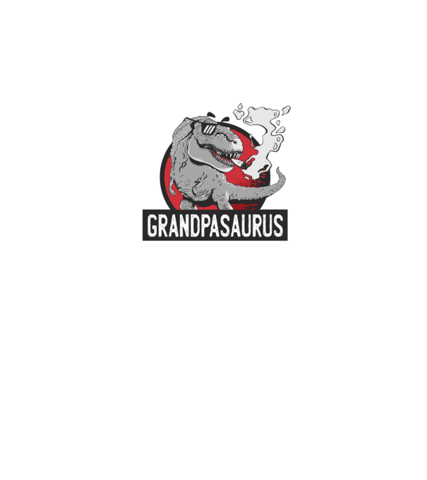 Grandpasaurus T-rex model negru pe tricou