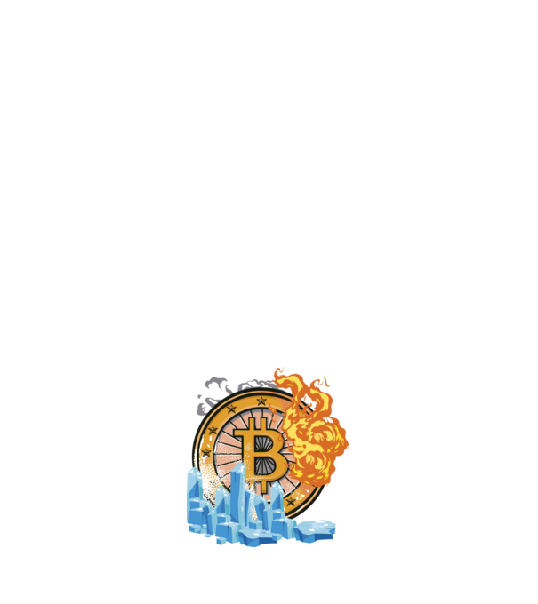 Logo Bitcoin model negru pe tricou