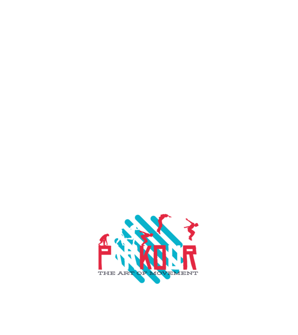 Parkour - Arta mișcării model negru pe tricou