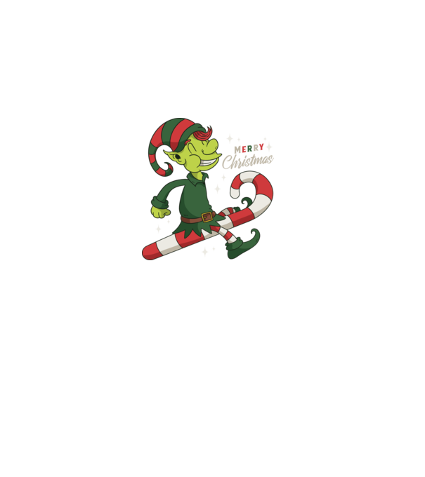 Crăciun Fericit Elf model negru pe tricou
