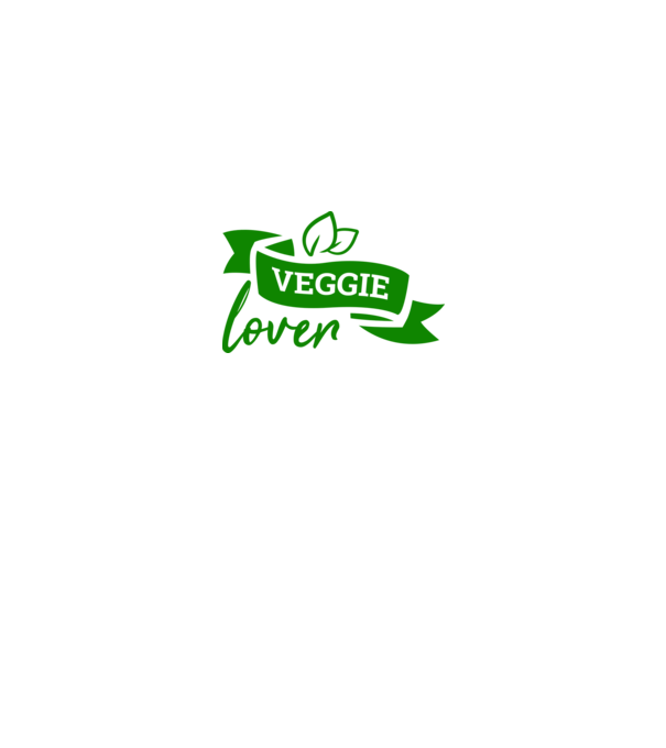 Veggie lover Iubitor de legume model alb pe tricou