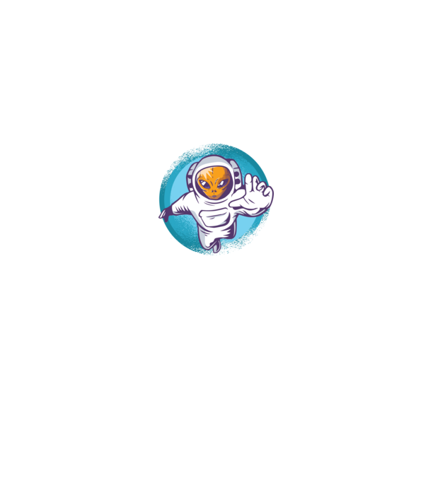 Alien Astronaut model negru pe tricou