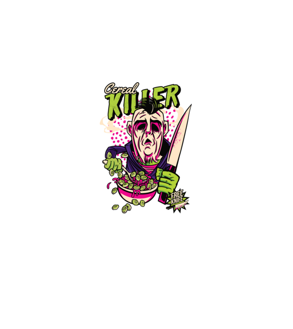 Cereale Killer Fulgi de cereale model negru pe tricou