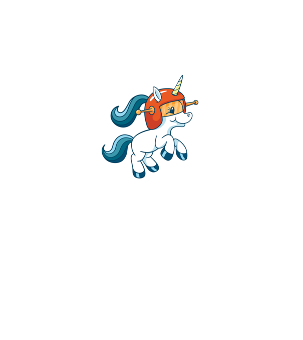 Unicorn Astronaut model gri pe tricou