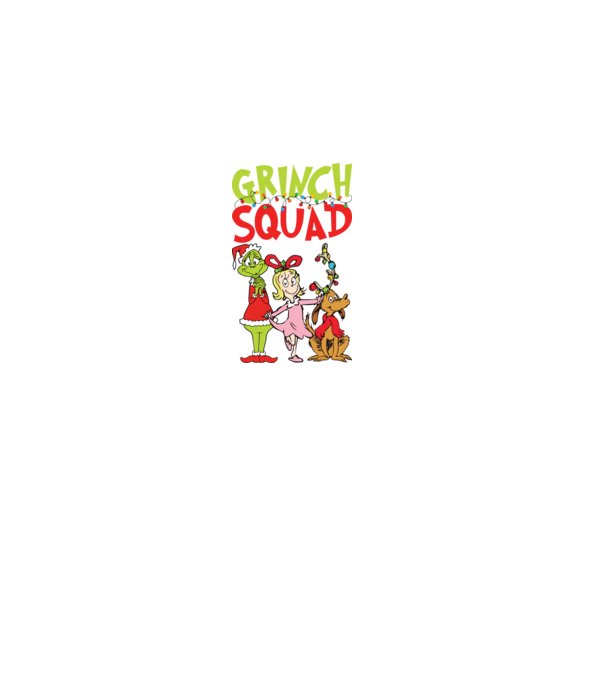 Grinch Squad model negru pe tricou