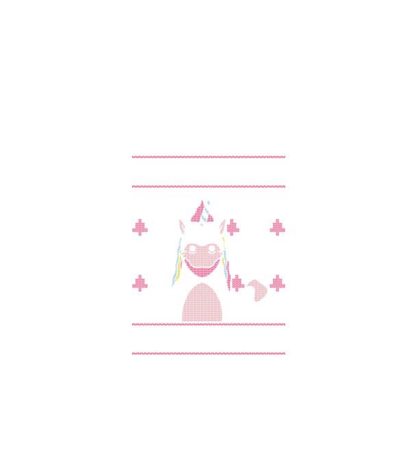 Unicorn de Crăciun pulover urât model negru pe tricou