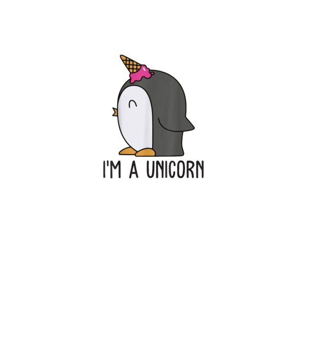 'I''m a unicorn - penguin' model dusty pink pe tricou