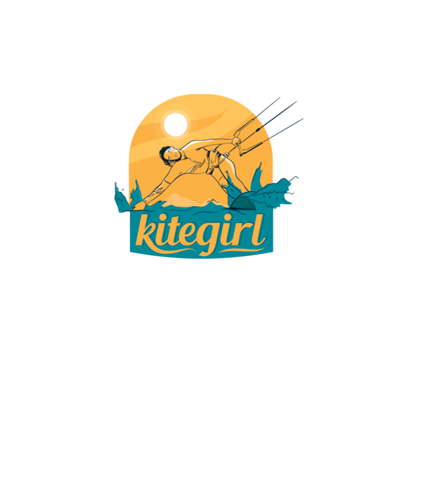 Tricou Kitegirl Kitesurf model alb pe tricou