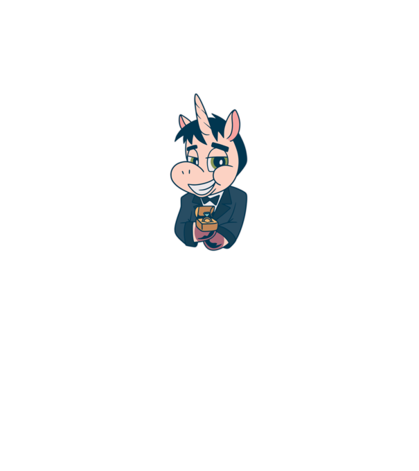 Mire unicorn model gri pe tricou