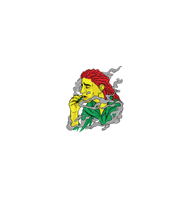Dreadlock model negru pe tricou