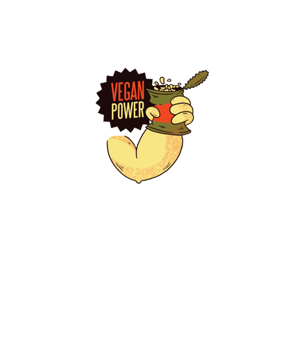 Putere vegan model gri pe tricou