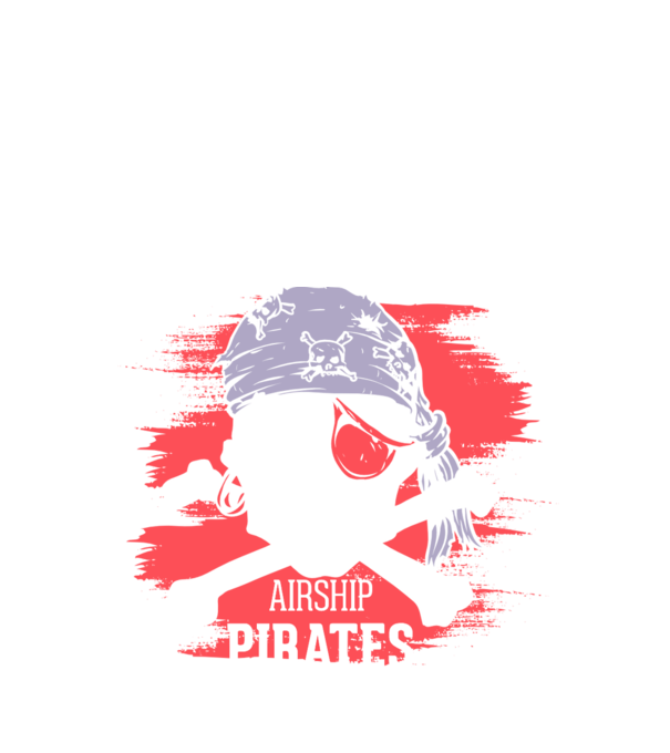 Airship Pirates - Pirat model negru pe tricou
