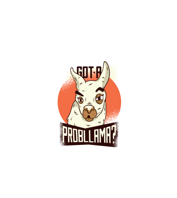 Got a Probllama? Lama model turcoaz pe tricou