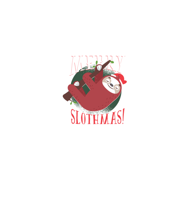 Merry Slothmas Crăciun cu Leneș model albastru jeanși pe tricou