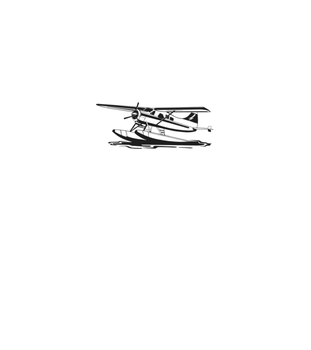 Hydroplane avion model alb pe tricou