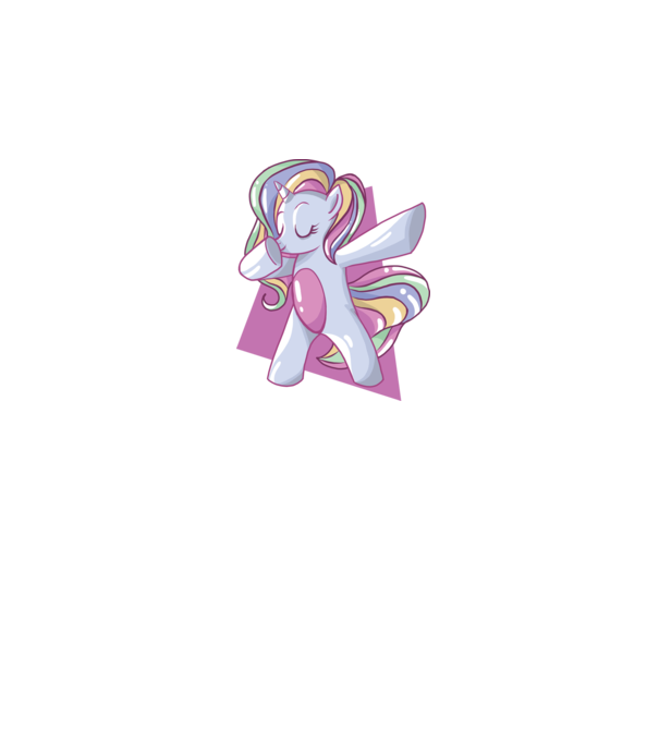 Unicorn DAB model albastru închis pe tricou