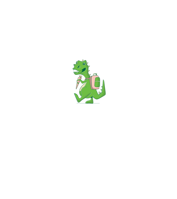Elev Dino model negru pe tricou
