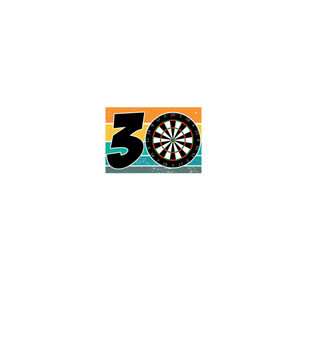 'I''m not 30 I''m double 15 darts birthday' model negru pe tricou