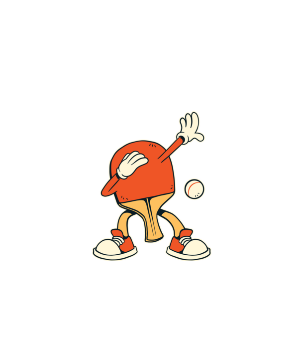Ping Pong DAB model negru pe tricou