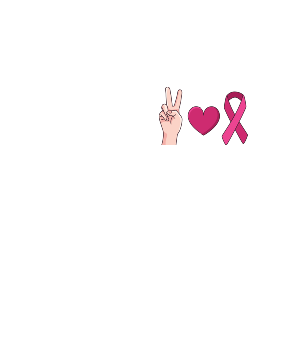 Peace Love lupta împotriva cancerului de sân model galben neon pe tricou