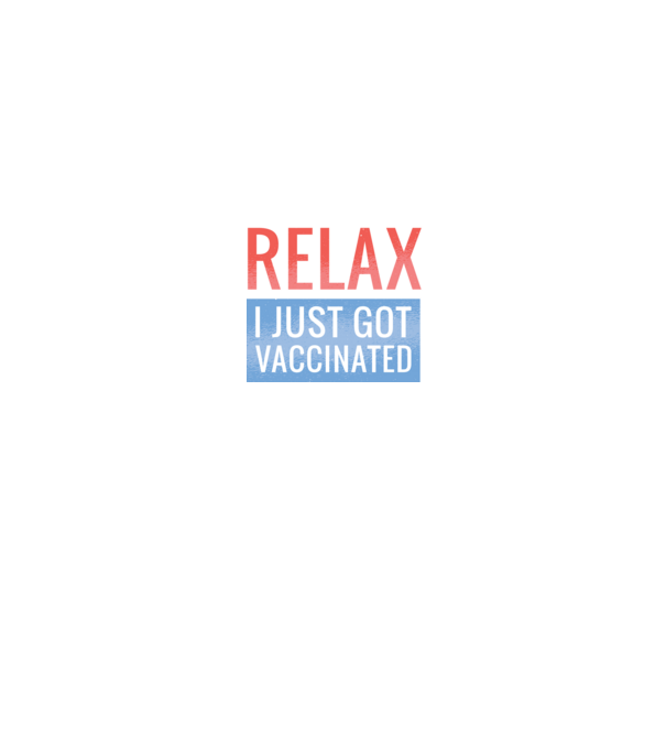 Fii calm, sunt vaccinat model negru pe tricou
