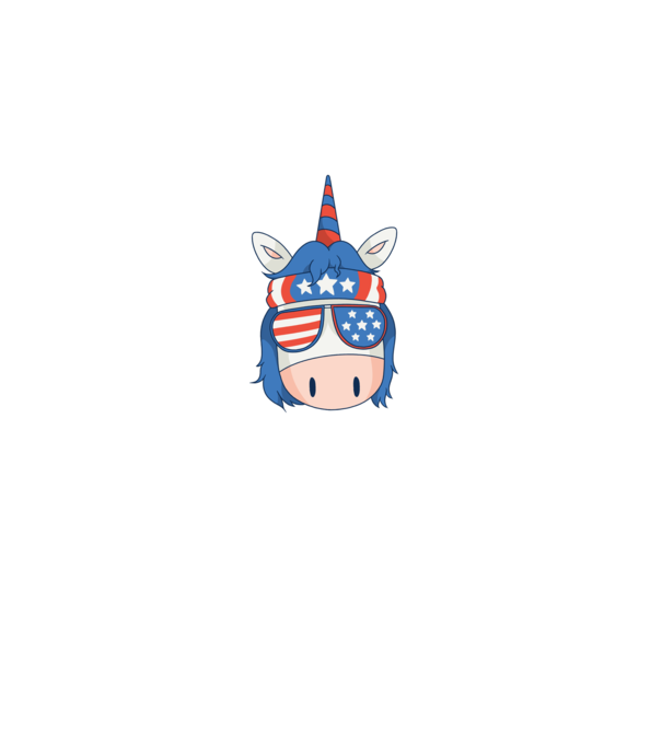 SUA unicorn model negru pe tricou