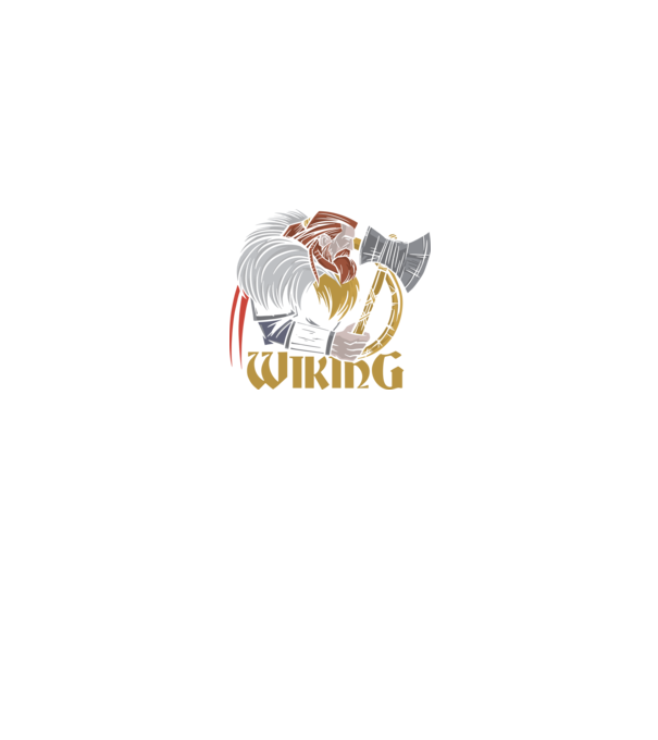 Viking model negru pe tricou