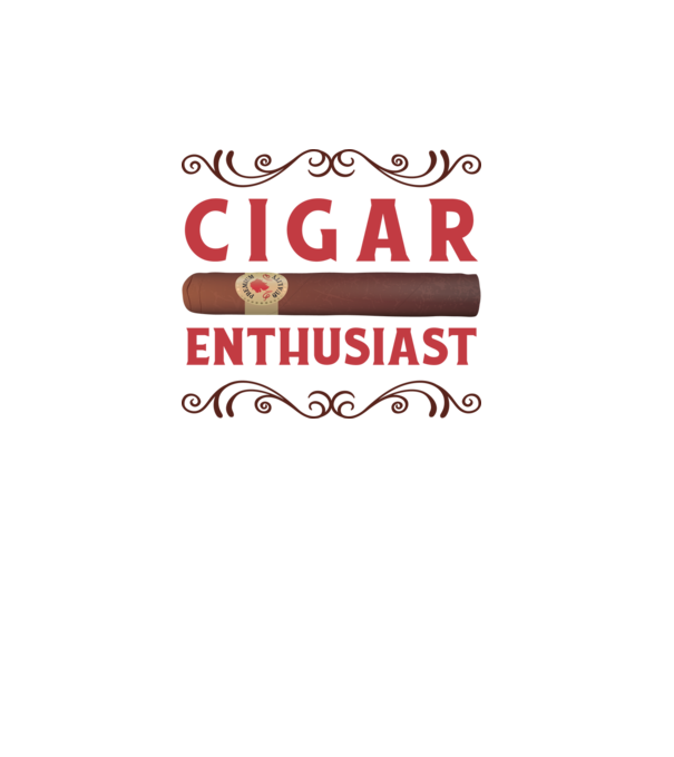 Pasionat de trabucuri model alb pe tricou