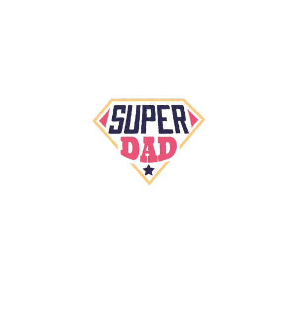 Super Tata model alb pe tricou