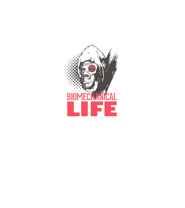 Biomechanical Life 2 model alb pe tricou