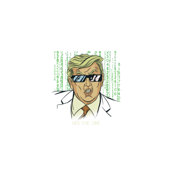 Trump Mátrix model negru pe tricou