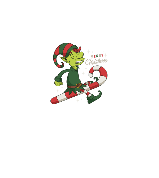 Crăciun Fericit Elf model negru pe tricou